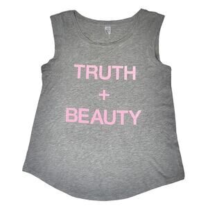 Alternative Apparel Tank Top Athletic Sleeveless  Activewear Grey Girls Large